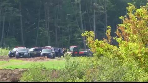 Law enforcement seen investigating fields in Montgomery County